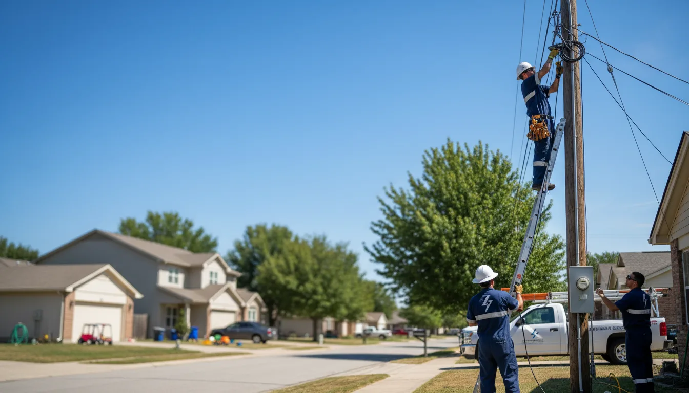 Residential electrician providing installation services in Flora, IL